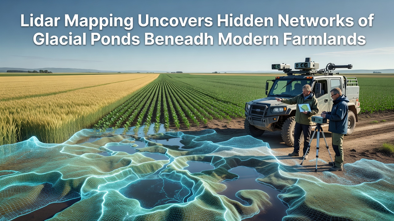 Lidar Mapping Uncovers Hidden Networks of Glacial Ponds Beneath Modern Farmlands