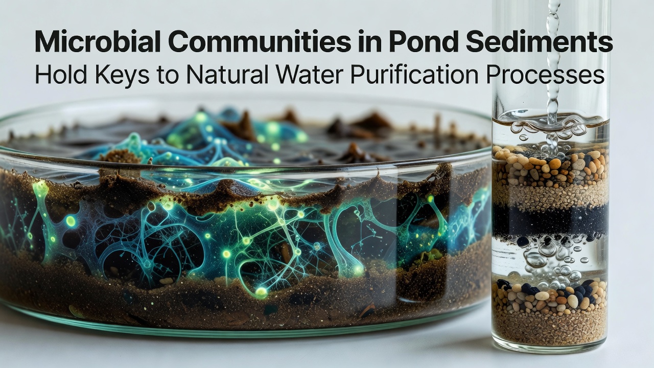 Microbial Communities in Pond Sediments Hold Keys to Natural Water Purification Processes